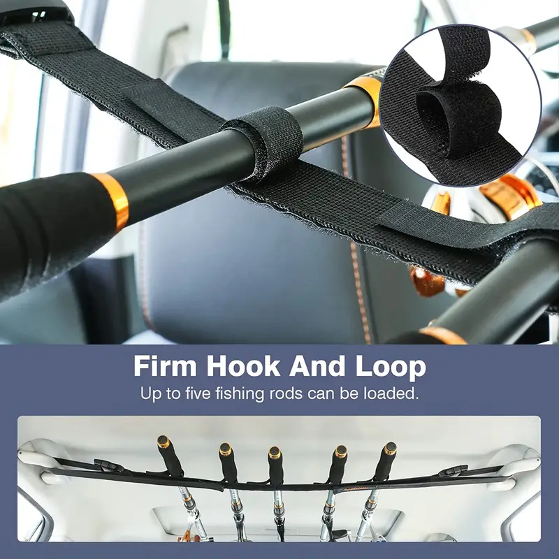 Adjustable Vehicle Fishing Rod Holder Car Pole Carrier Belt - Temu Canada