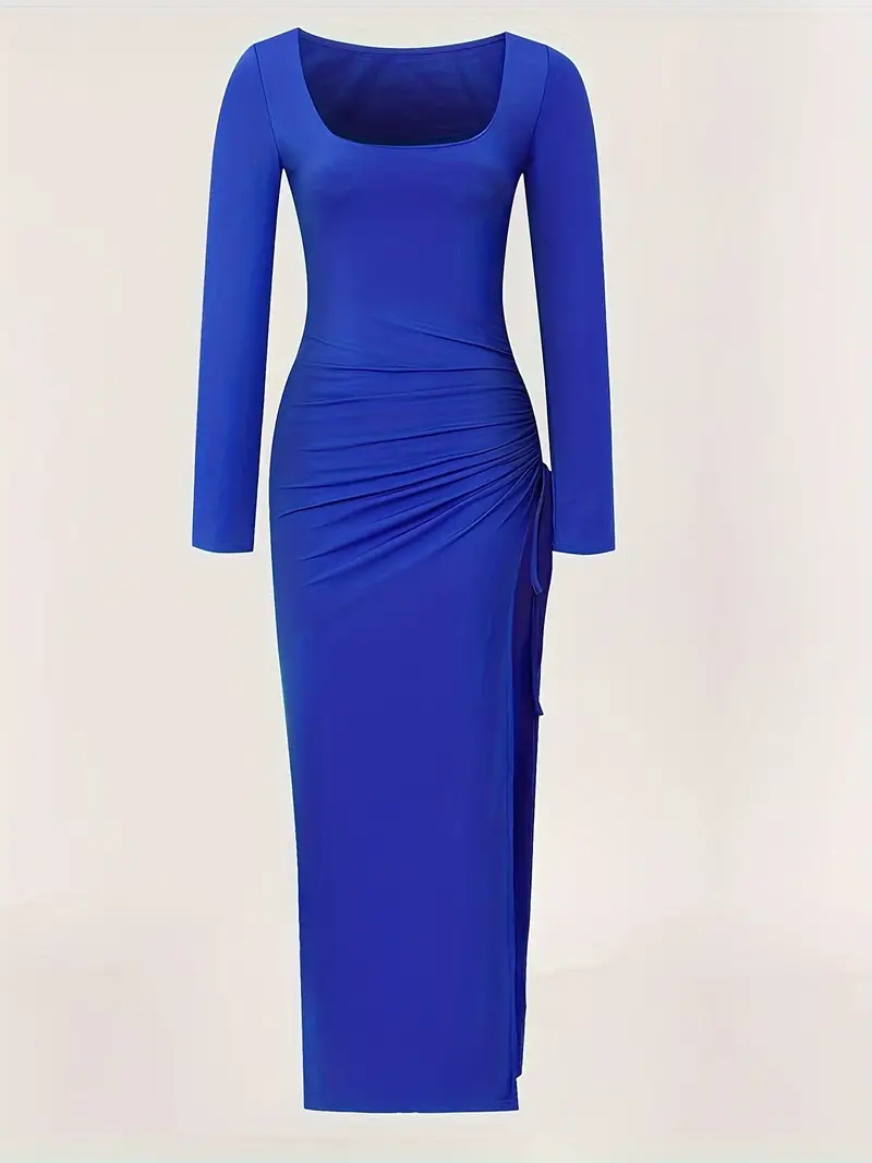 womens bodycon long dress square neck long sleeve - Temu womens bodycon long dress square neck long sleeve - Temu