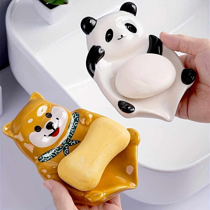 1pc Cute Bathtub Shaped Soap Dish, Ceramic Soap Holder, Cute Creative Soap  Tray, Soap Organizer For Home Bathroom, Bathroom Decor