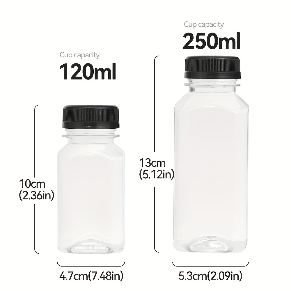 300/350/400ml Reusable Clear Plastic Bottles Juice Milk Containers