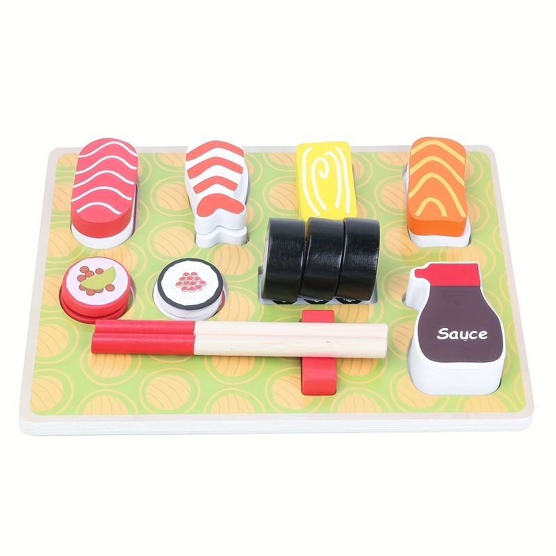 Wooden Sushi Toy for Kids - Kitchen Play Set