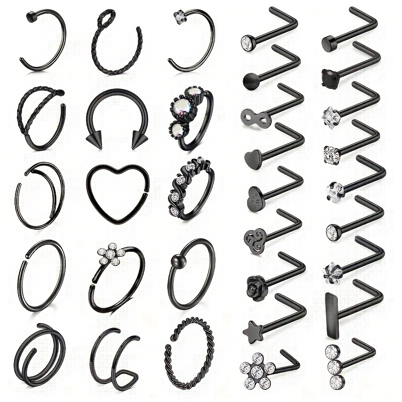 Surgical steel sale nose rings spencers