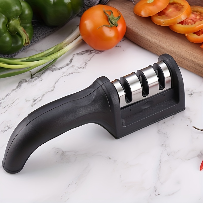 Electric Knife Sharpener for Kitchen Knives Sharpening &  Polishing,Automatic Kitchen Knife Sharpener Helps Repair,Restore,Polish  Blades