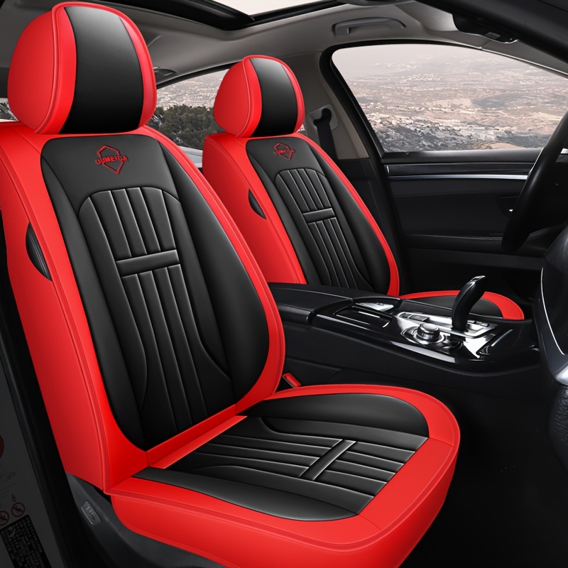 5 sièges couvre pour voiture universelle de luxe en cuir de voiture housse  de siège vert ensemble complet