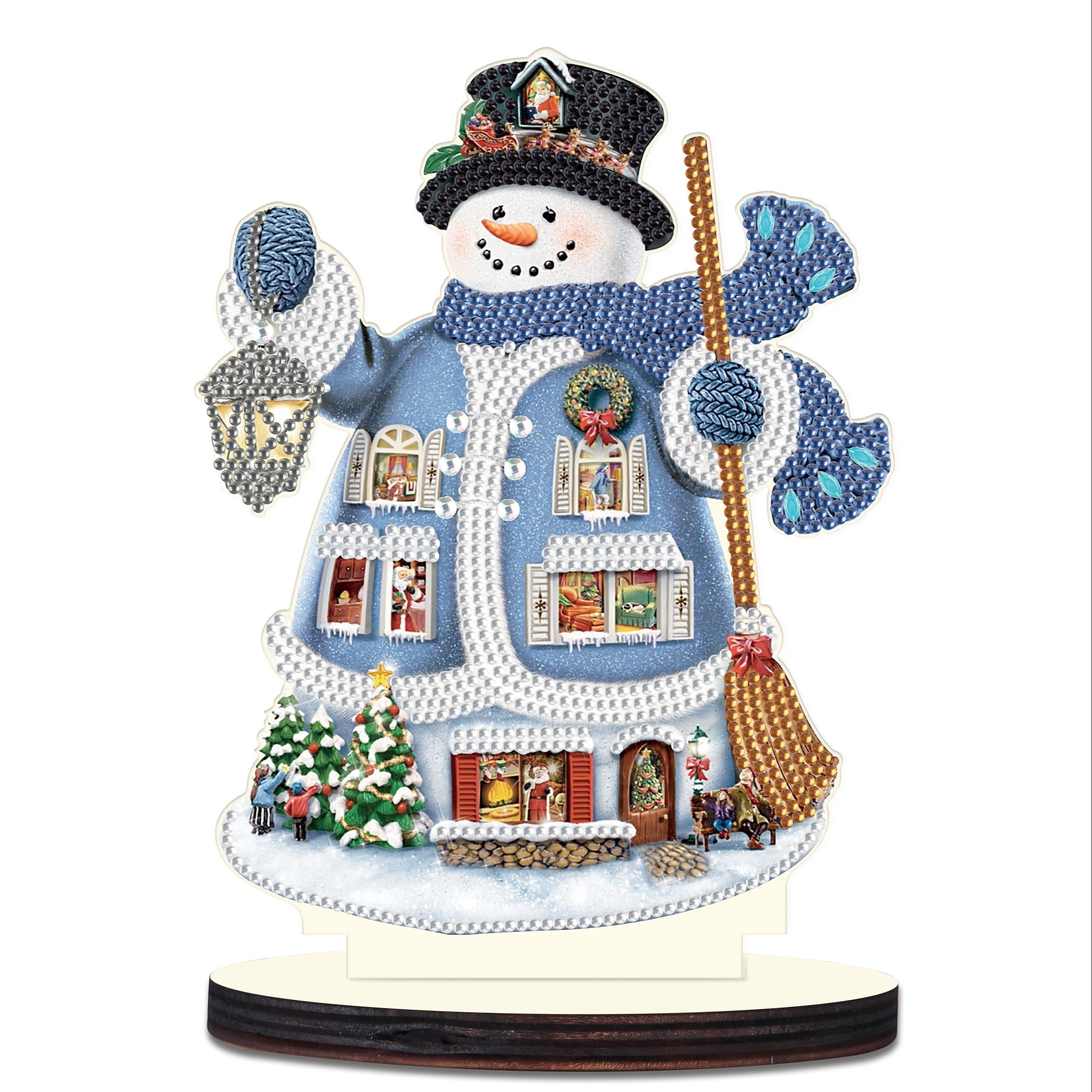 Christmas Diamond Painting Kits, Christmas Snowman Diamond Art Kits,  Special Shape Diamonds, DIY Diamond Painting Table Decoration Art Crafts,  Home Of