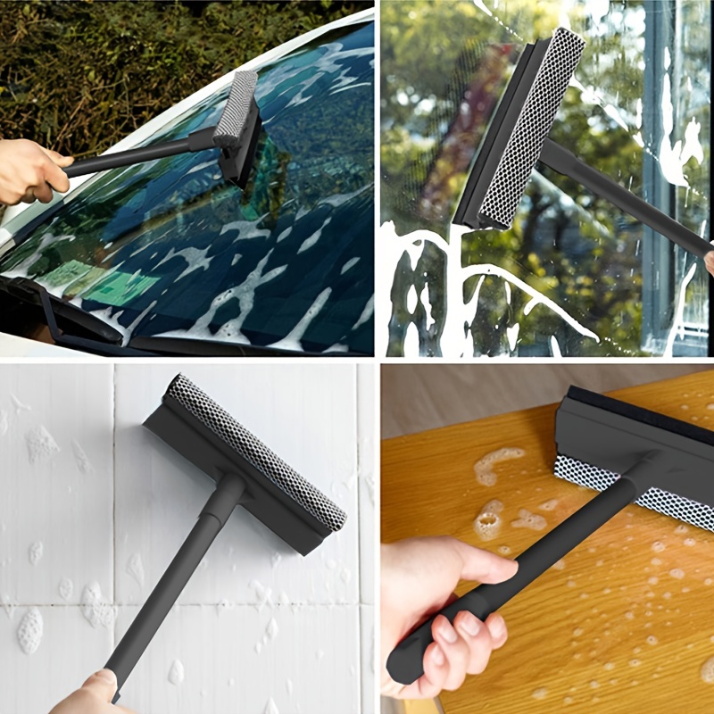 1pc Rubber Squeegees Glass Wiper Glass Scraping Window Tool - Temu