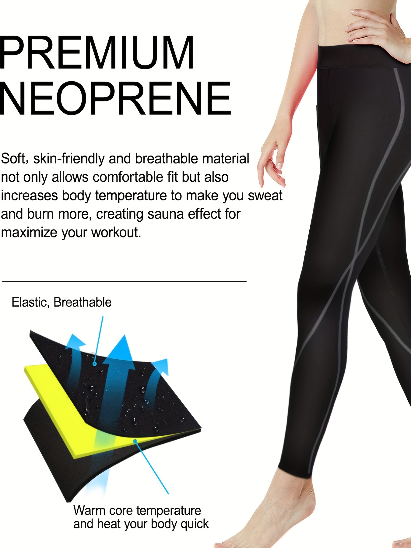 Premium Active Soft Workout Leggings With Pockets Activewear