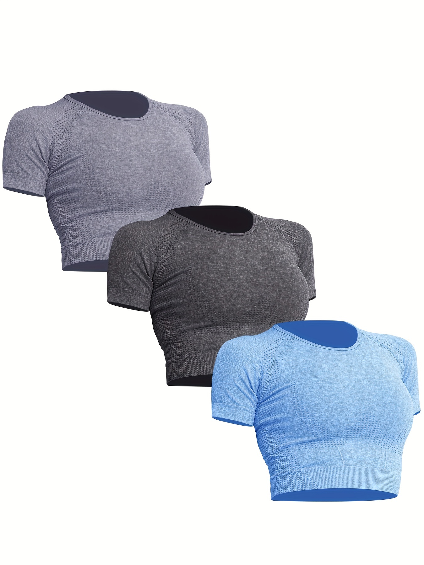 Yoga Workout Set Cami Sports Bra Short Sleeve Crop Top - Temu Canada