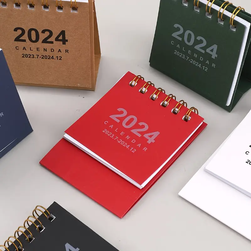 1pc, 2024 Calendario Digitale Creativo Mini A Spirale Piccolo Calendario Da  Tavolo Da Ufficio Piccoli Ornamenti