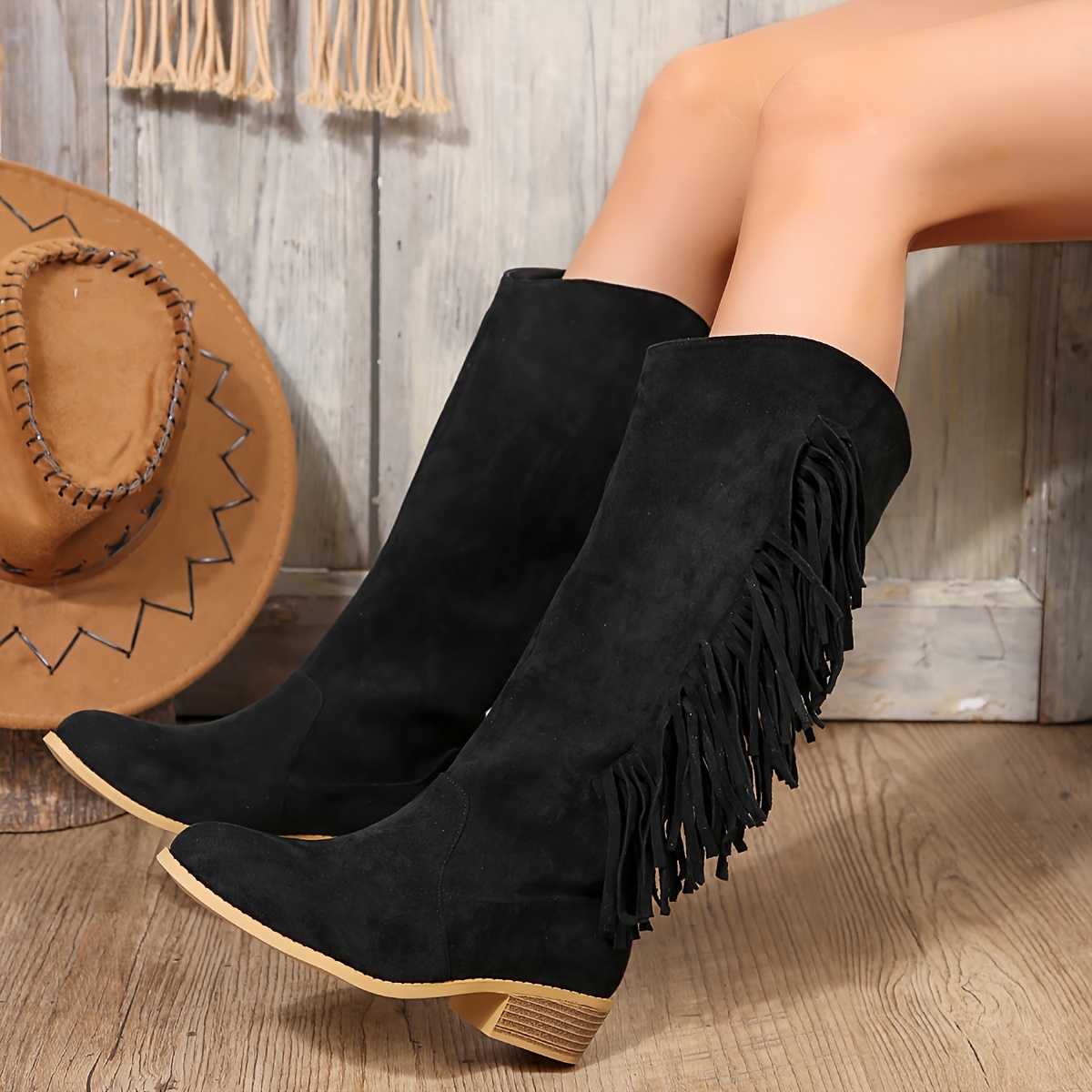 Boots with clearance tassels women's