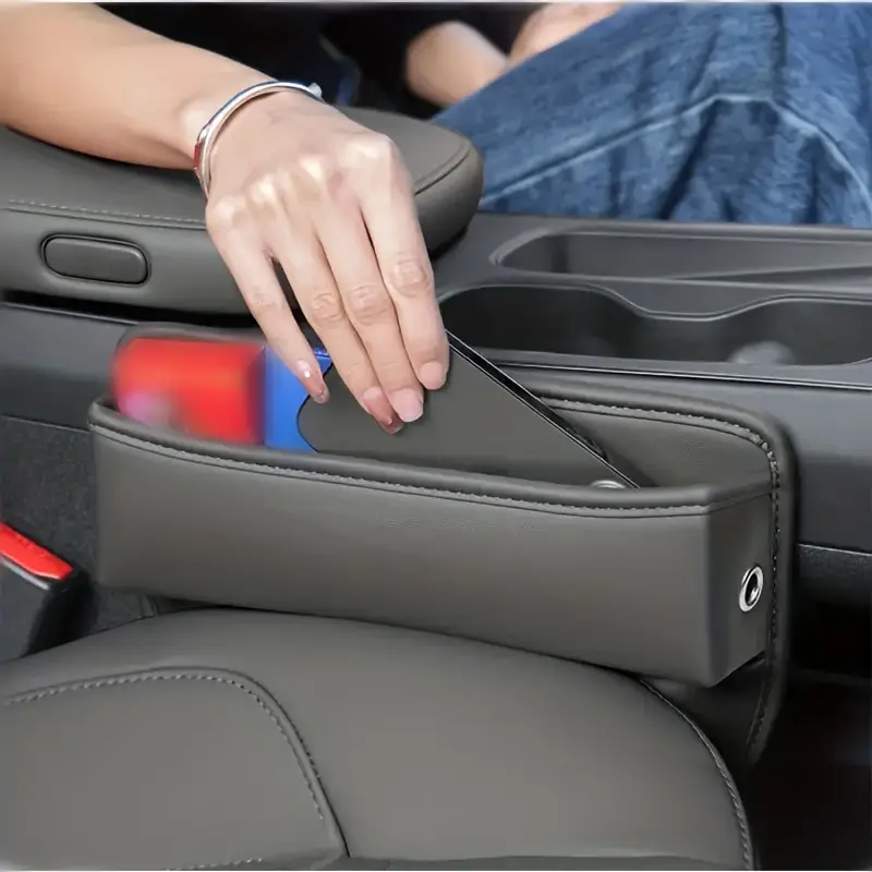 Car Seat Storage Box Multifunctional Car Storage Box Car Seat Organizer Pu  Leather Phones Sundries Cards Keys, High-quality & Affordable