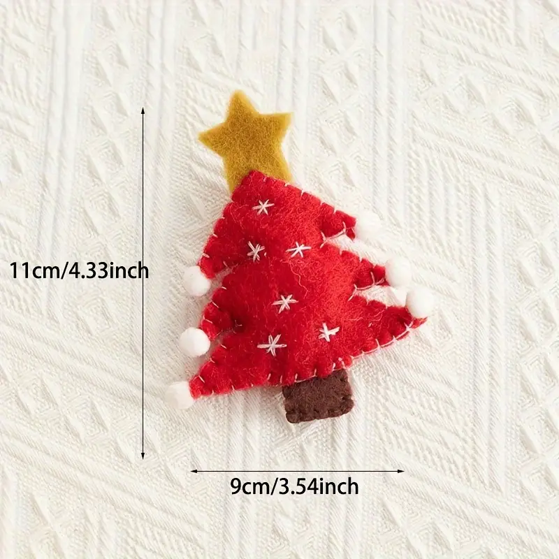 Cute Wool Felt Small Pendant Snowflake Christmas Tree - Temu