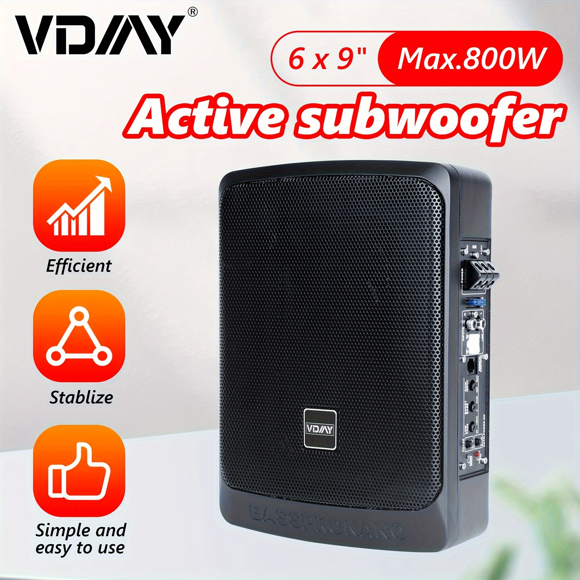 súper Impactante! Subwoofer Activo 10 Pulgadas 1500w Máxima - Temu