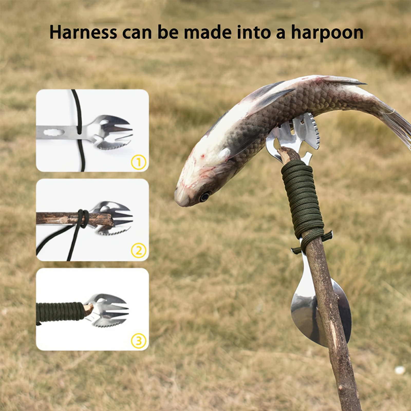 Outdoor Multifunction Utensil Set for Hiking Camping Backpacking