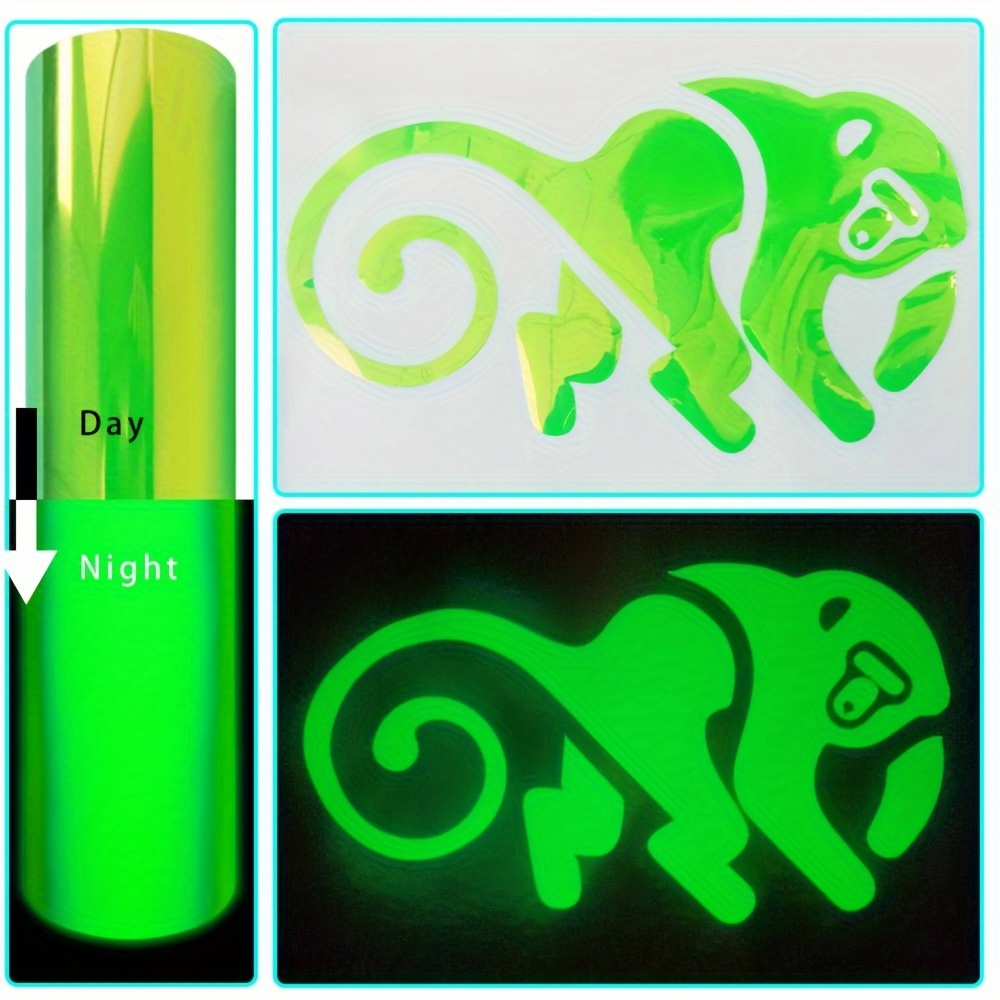 Luminous Glow In Dark Heat Transfer Vinyl Htv Diy Film For - Temu