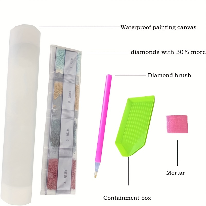 DIY 5D Diamond Painting Kit Plus Bag Extra Tools 11.5 X15.5” Seascape  WX6021-01