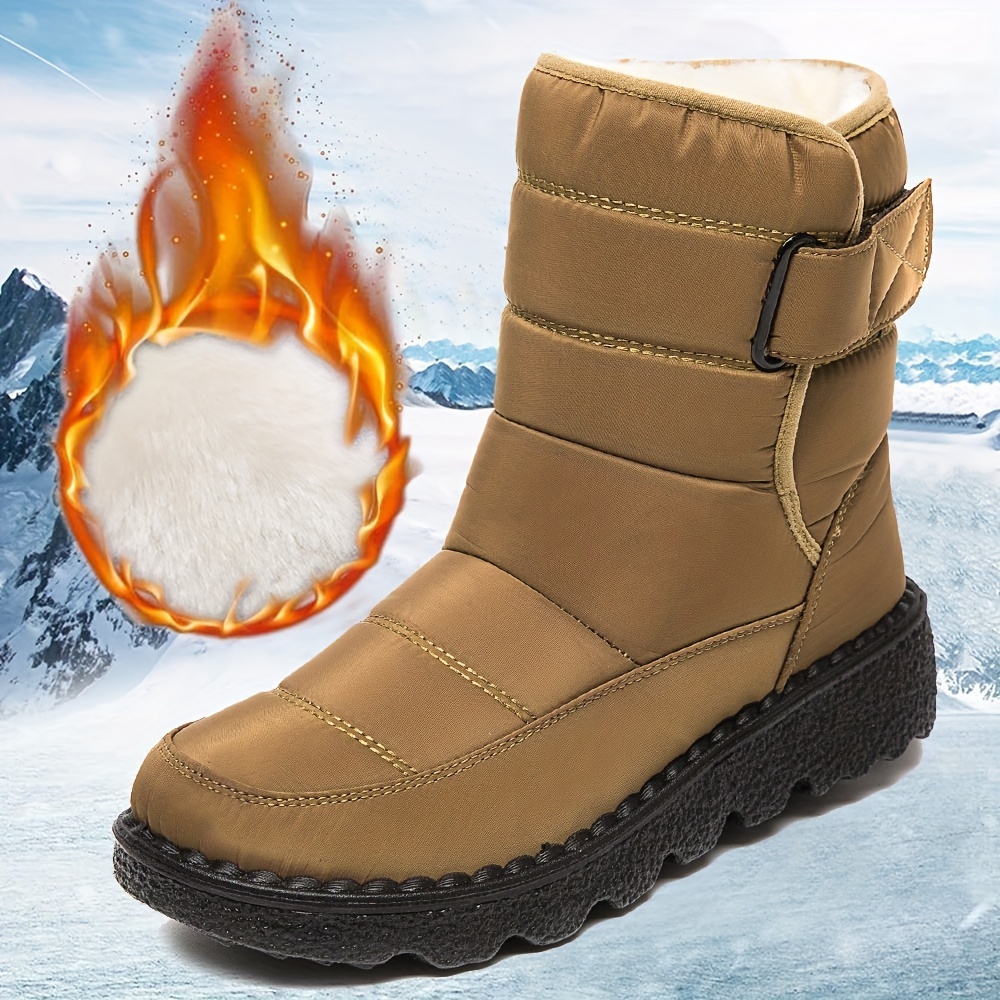 winter snow boots women s round toe fashion anti slip