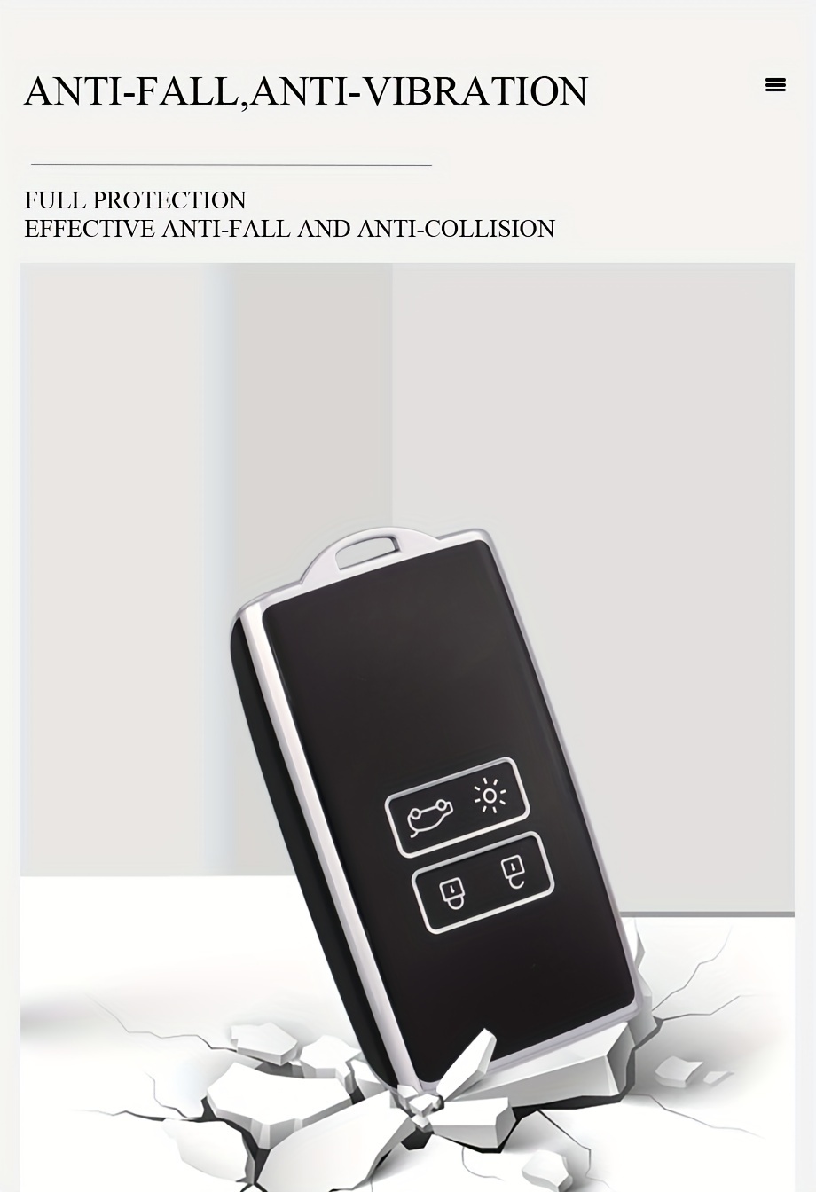 Aluminum, Aluminum-zinc key fob cover case fit for Renault R12 remote key