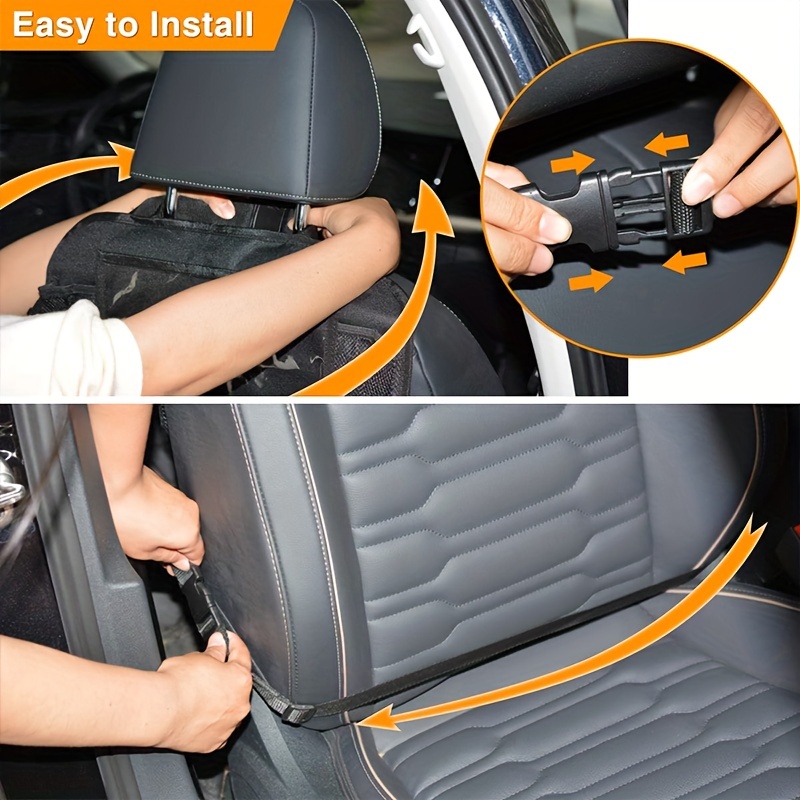 Rücksitz-Auto-Organizer, Rücksitzschutz Mit Touchscreen-Tablet