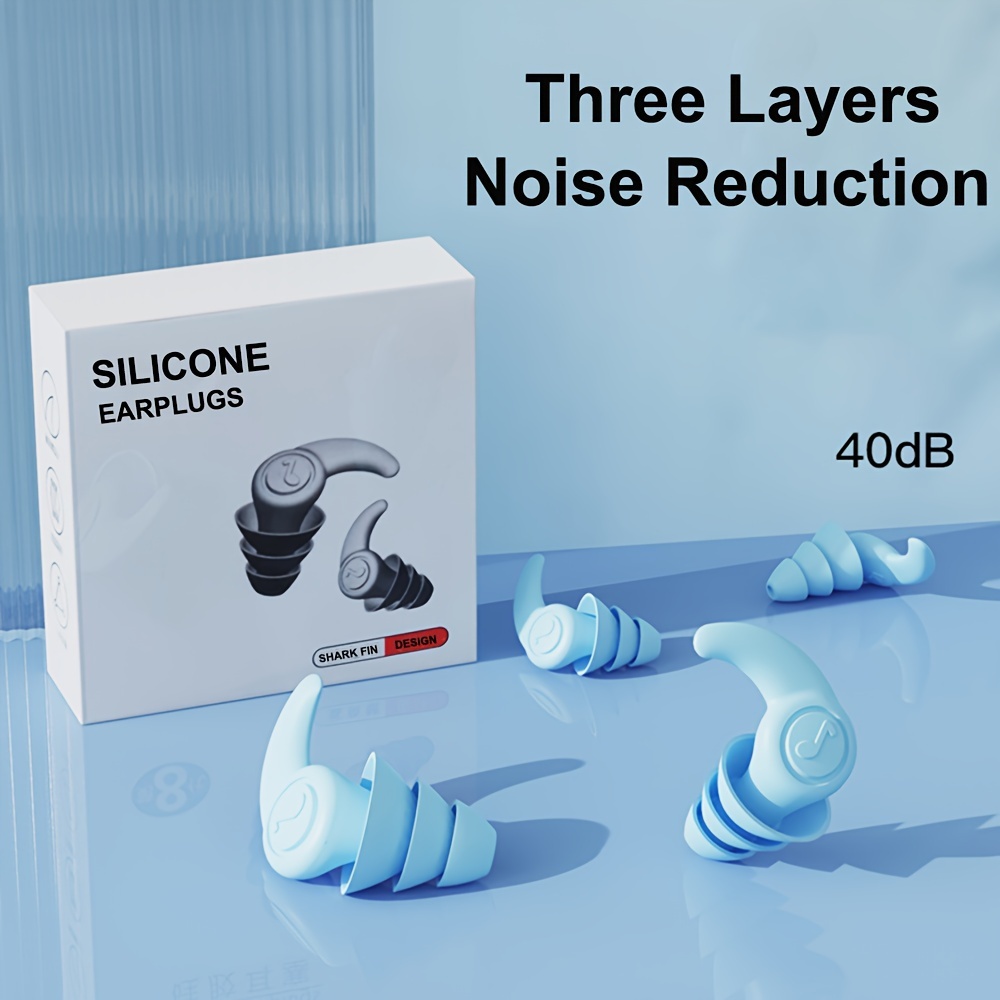 Bouchons d'oreilles en silicone souple à réduction de bruit avec