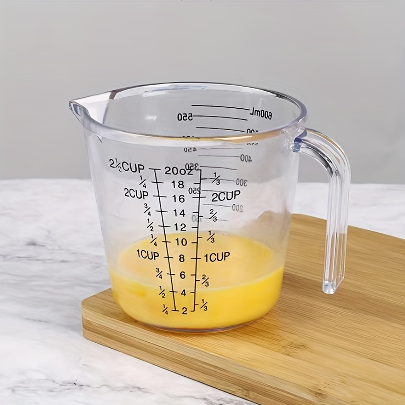 Large Capacity Glass Measuring Cup With Graduated Handle