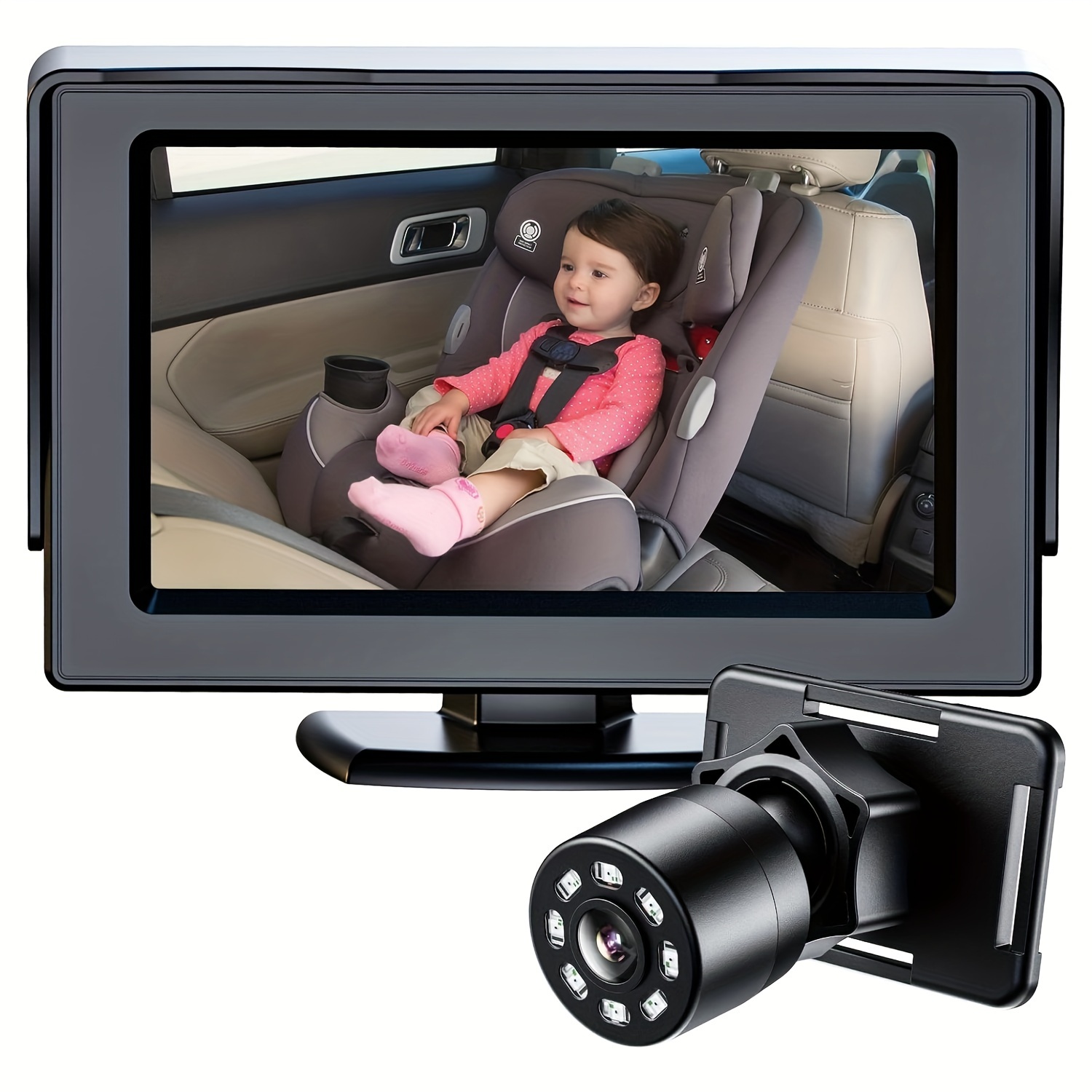 Baby Car Seat Rearview Mirror - Weitwinkel-sicherheitsspiegel Babyschalen,  Klare Reflexion, Nicht-glasiges Material, 360-grad-drehbare Verstellbare  Riemen, Kompatibel Meisten Fahrzeugmodellen, Erhöhte Sicherheit Babys -  Perfektes Weihnachtsgeschenk