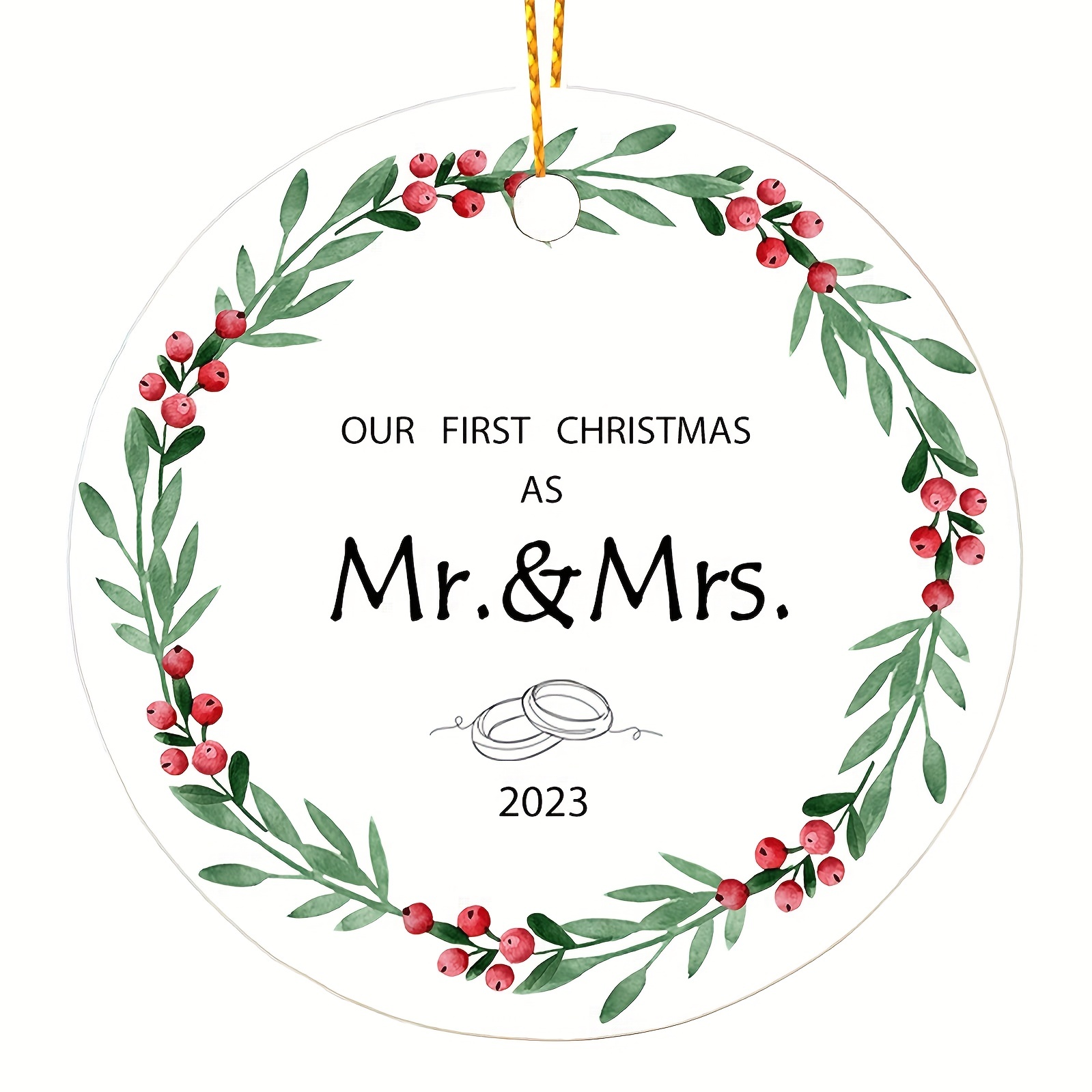 Our First Christmas as Mr. and Mrs Ornament 2023, 1st Christmas