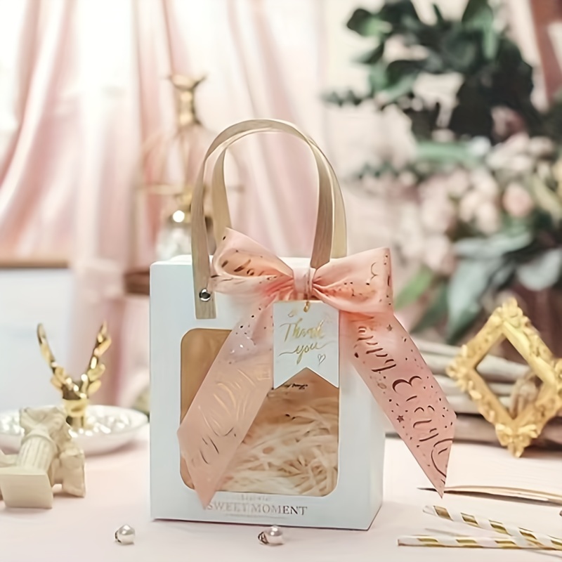 1pc Transparent Window Portable Gift Bag Mothers Day Gift - Temu