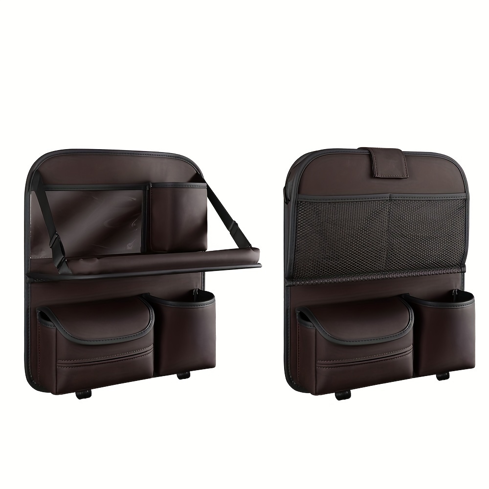 DERANFU 1 Stück Leder Multifunktionale Rücksitz Organizer Mit Tisch Tablett  Für Autogebrauch, aktuelle Trends, günstig kaufen