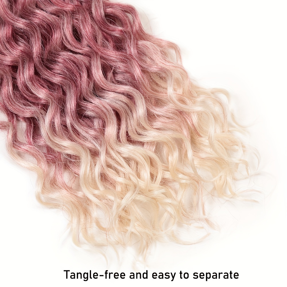 50 8 Cm Hawaii Curl Braiding Synthetic Hair Extensions 1 Pack Ocean Wave Hair