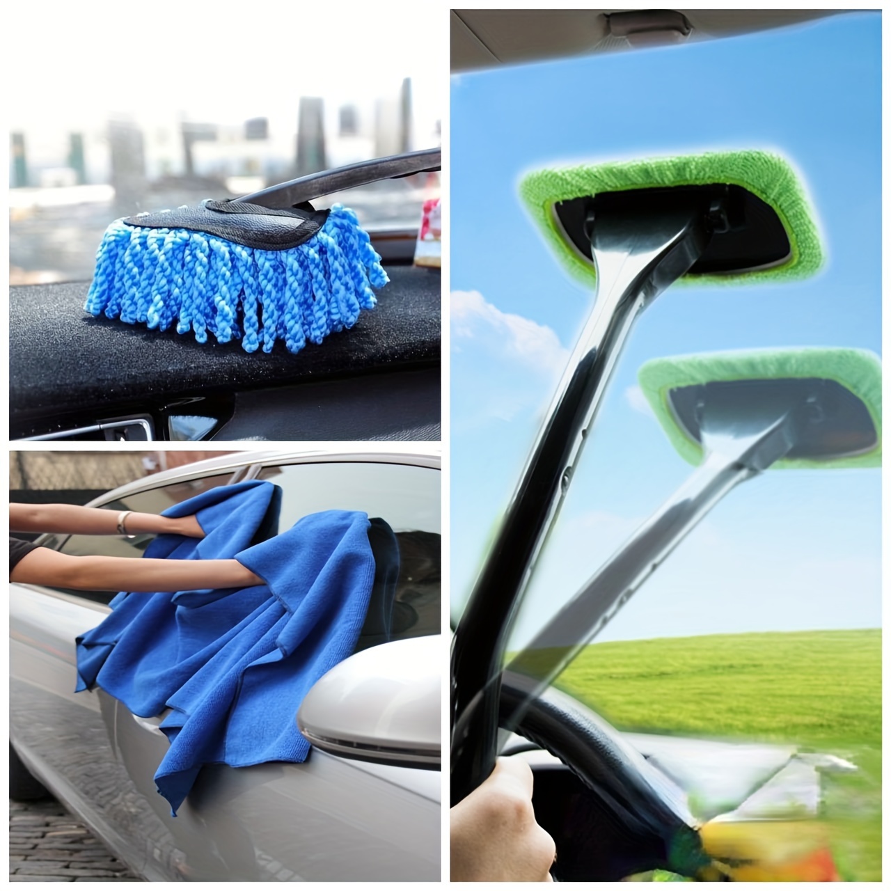 1pc Fenster Reinigung Pinsel Kit Windschutzscheibe Waschen