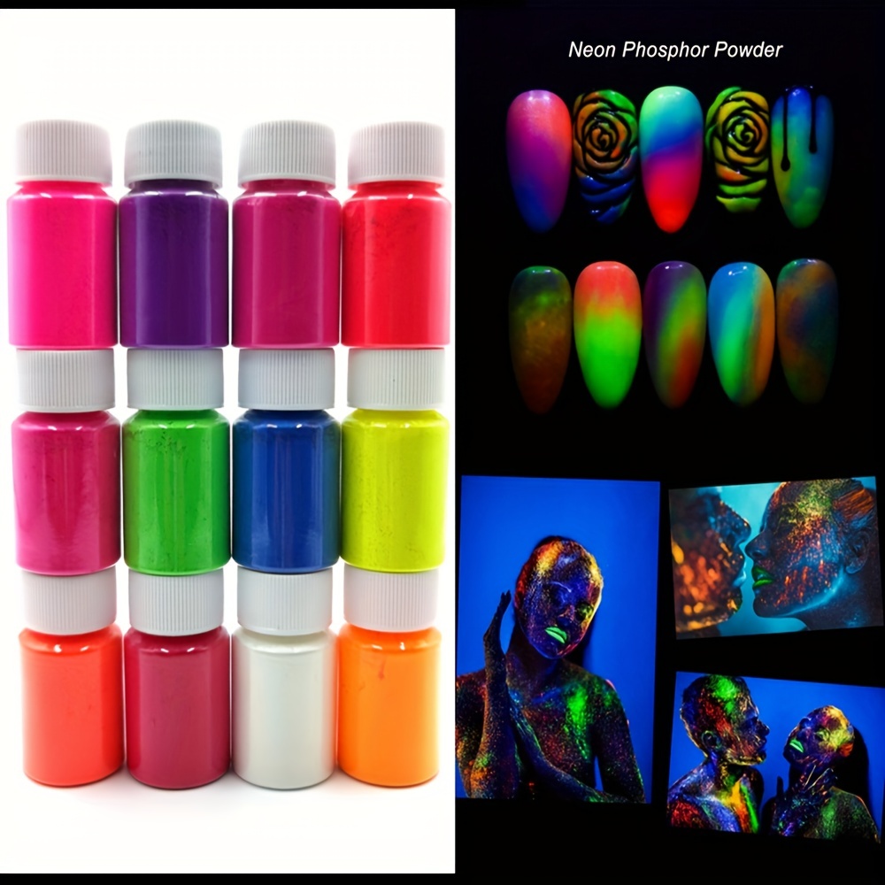 Diy Neon Powder/How to make neon powder at home/diy Flouresent pigment  powder/diy glow powder/neon 