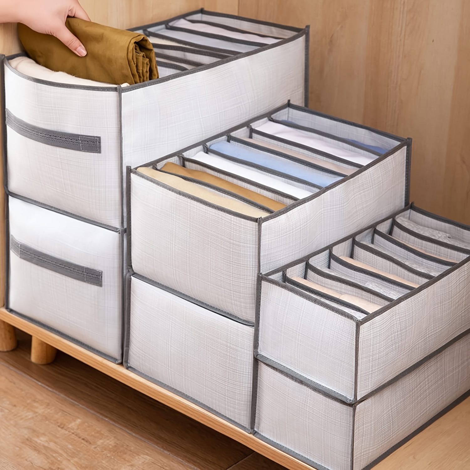 Large Storage Bags Closet Organizers And Storage Foldable - Temu
