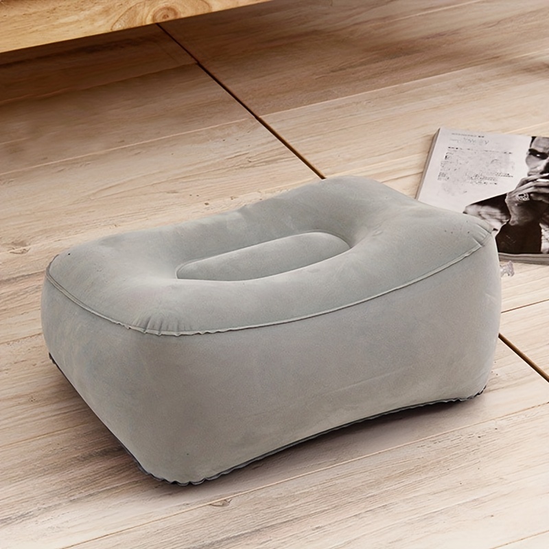 inflatable travel footrest pillow with air