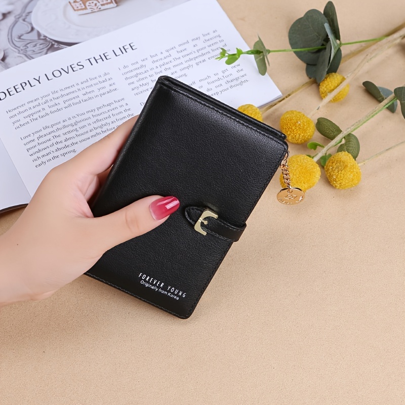 Vintage Printed Short Wallet, Multi Card Slots Coin Purse, Foldable Pu  Leather Card Holder - Temu
