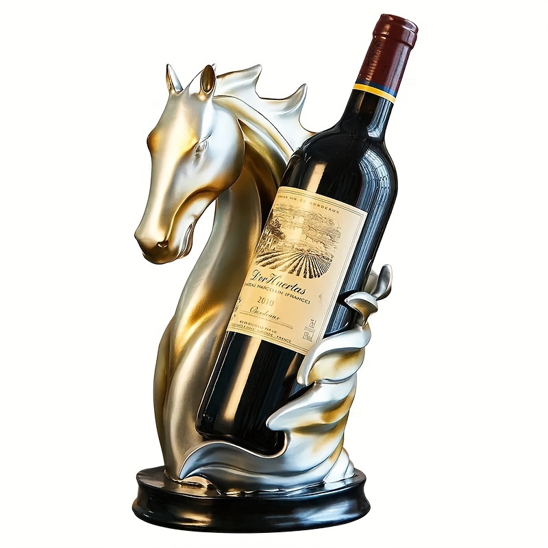 Wine Bottle Holder, Horse Statue Wine Rack, Creative Wine Bottle