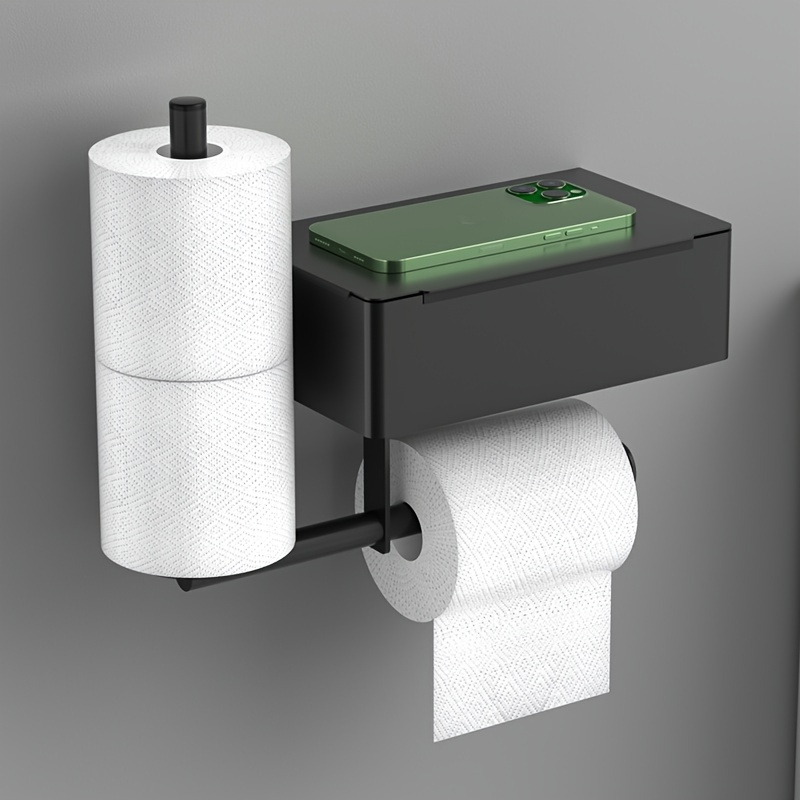 Adhesive Toilet Paper Holder Bathroom Kitchen Organizer Towel Roll Rack  Hanging Storage Stand Napkin Dispenser WC Accessories - AliExpress