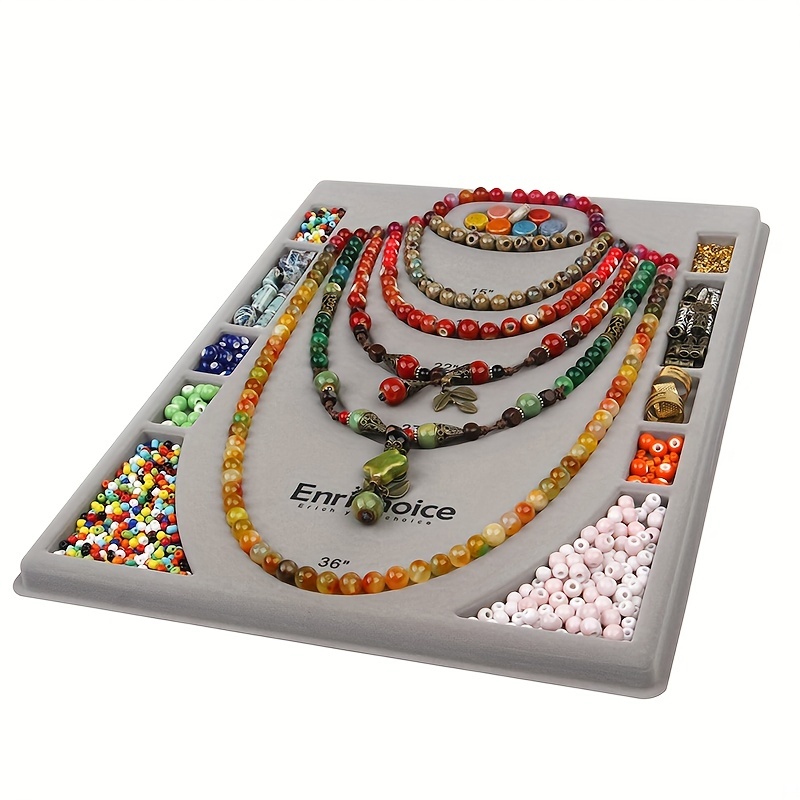 Wooden Beading Design Board Beading Design Tray Bracelets Necklaces Making  Beading Mats Trays Jewelry Crafting Tool - AliExpress