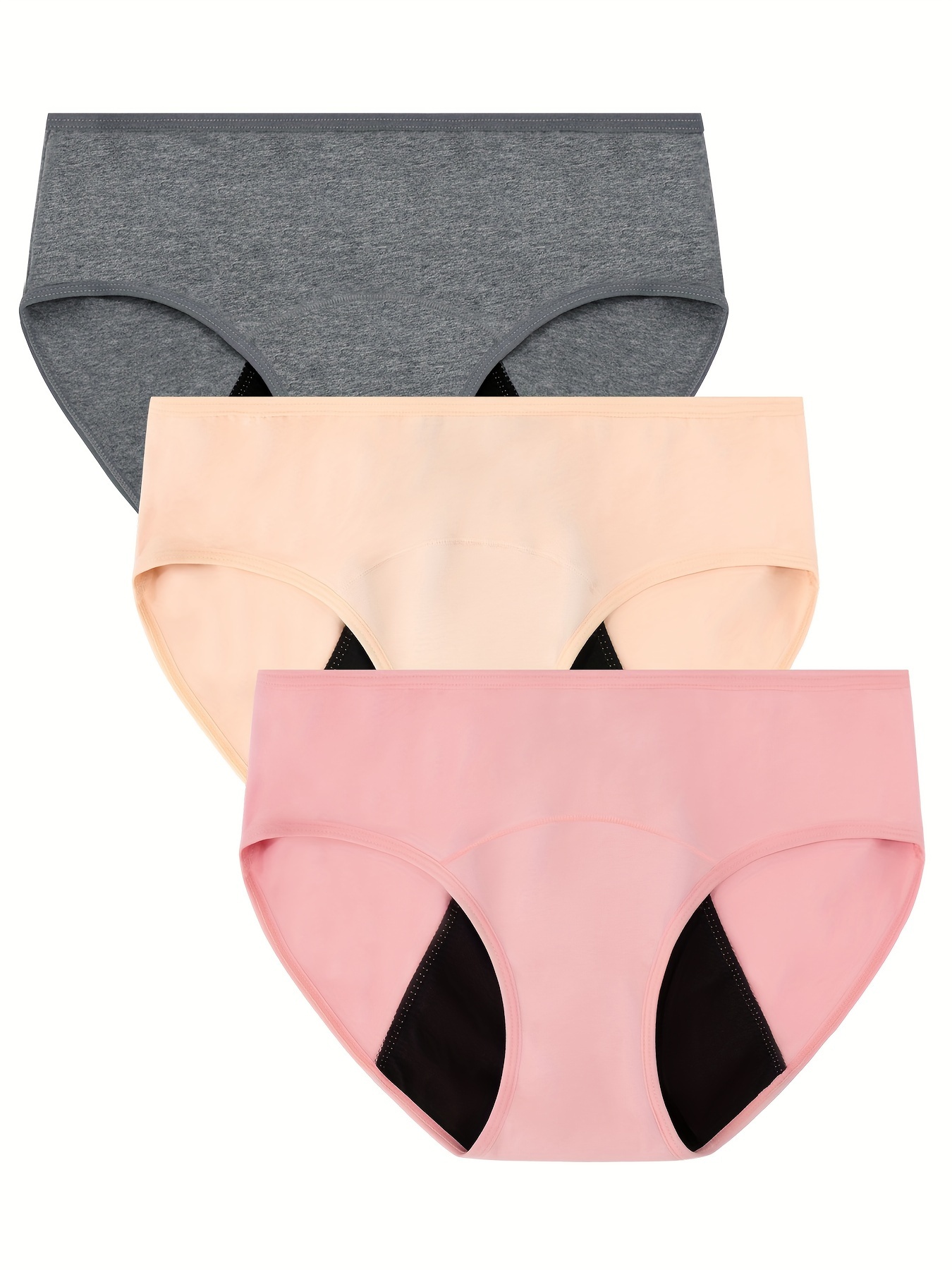 Aosijia Female Physiological Panties High Waisted Leak Proof Menstrual  Women Underwear Period Panties Cotton Seamless Briefs M