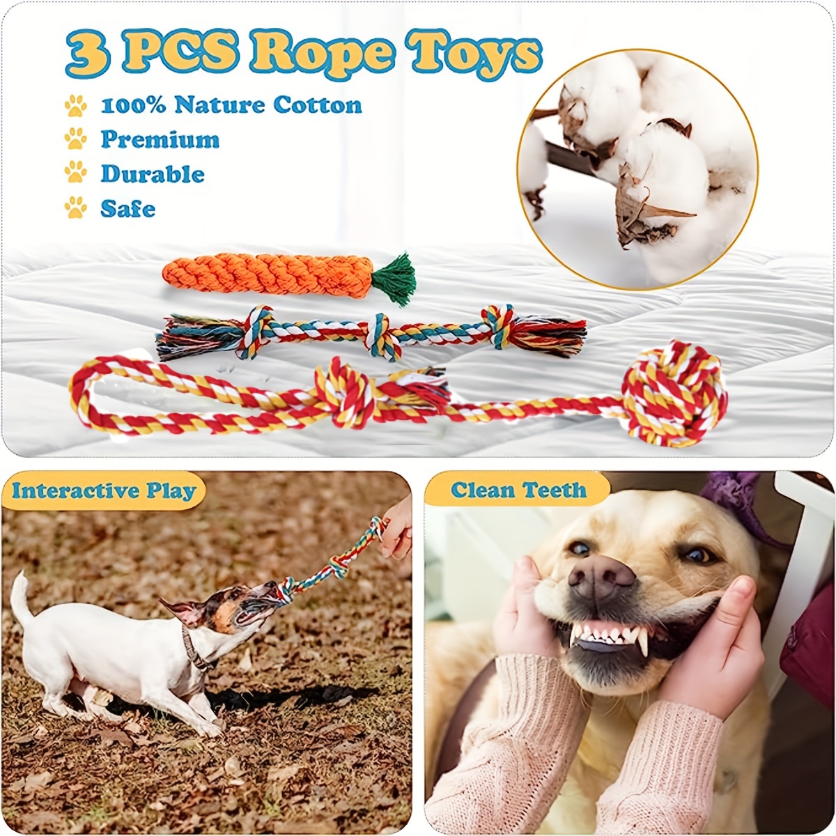 Puppy Toys for Small Dogs, 7 Pack Small Dog Toys,Teeth Cleaning