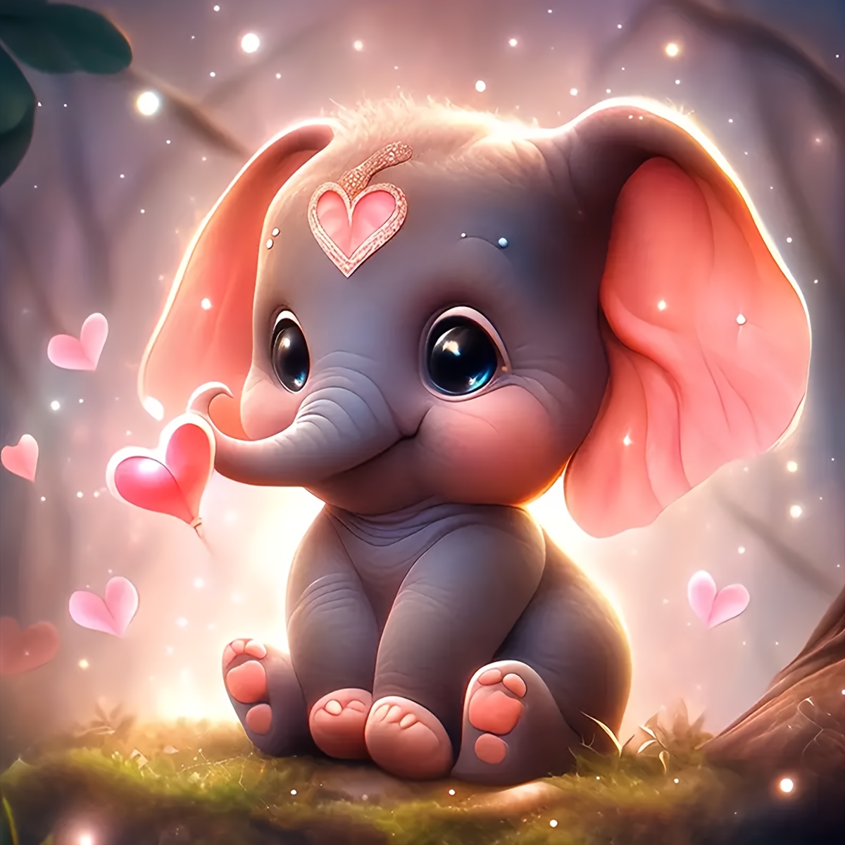 Diamond Painting Art Kits For Adults Elephant Diy 5d - Temu