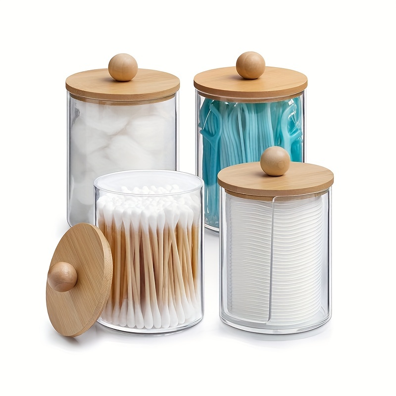 Holder Dispenser Plastic Apothecary Jar Containers With Lids - Temu