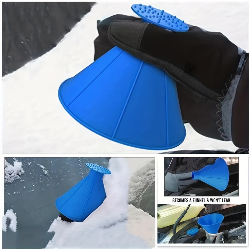 Personalised Blue Ice Scraper, De-icer for Vehicle, Car Windscreen  Windshield Accessory, Window Frost Snow Remover, Glass Ice Scraping Tool 