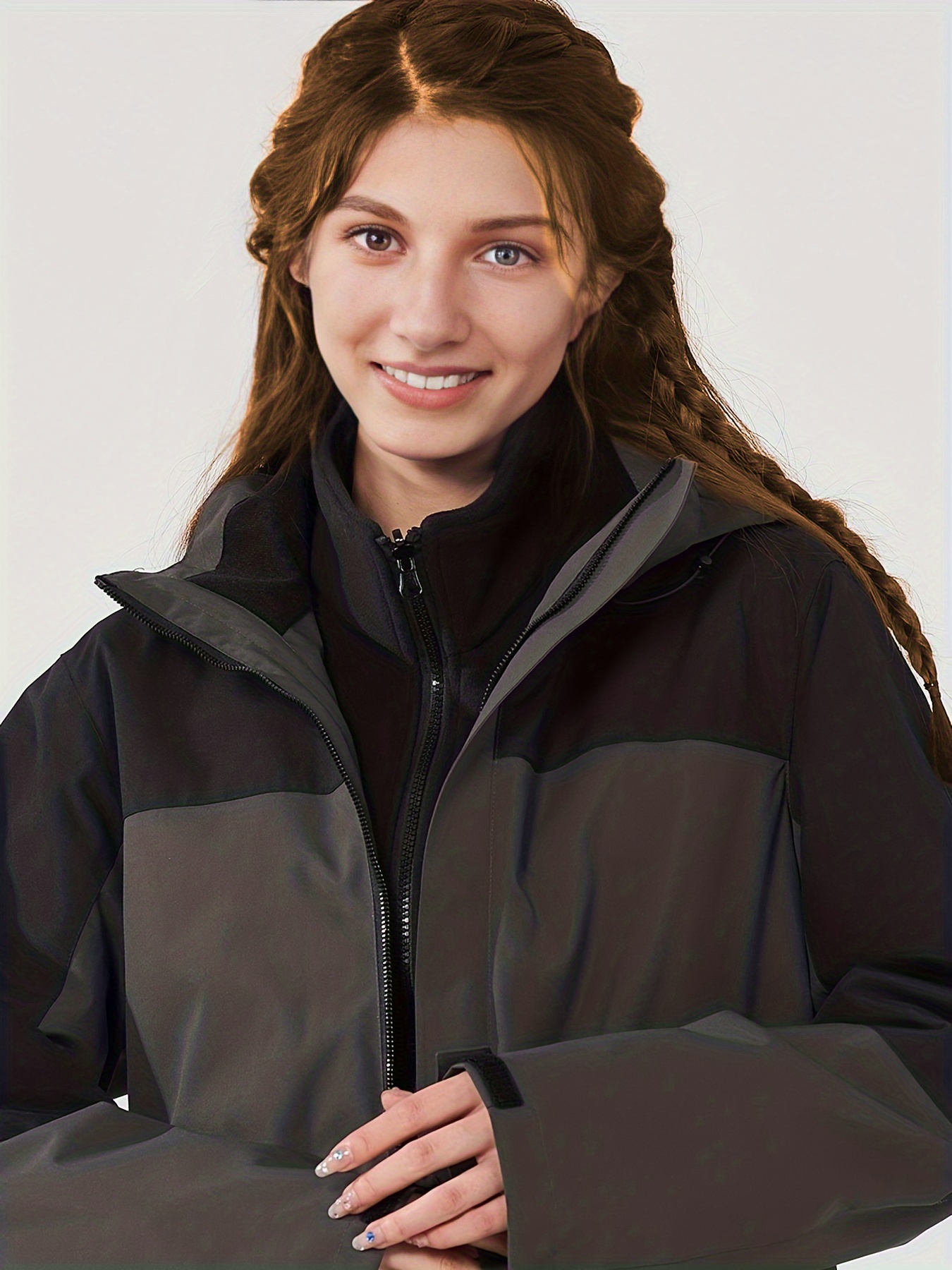 Stay Warm Dry: 3 in 1 Waterproof Windproof Jacket Women's - Temu Canada