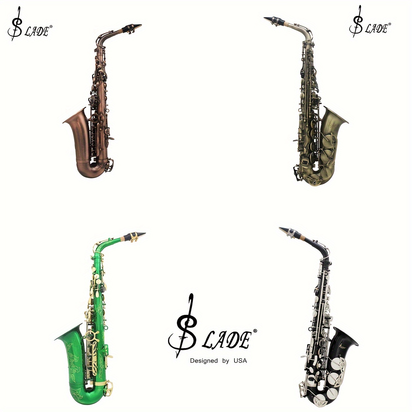 Electronic wind instrument flute + saxophone with speaker (10 tones) + BT +  MIDI