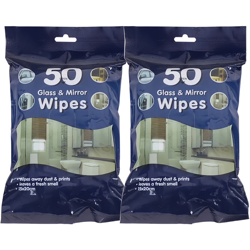 Mirror Glass Cleaning Wet Wipes Household Kitchen Bathroom - Temu