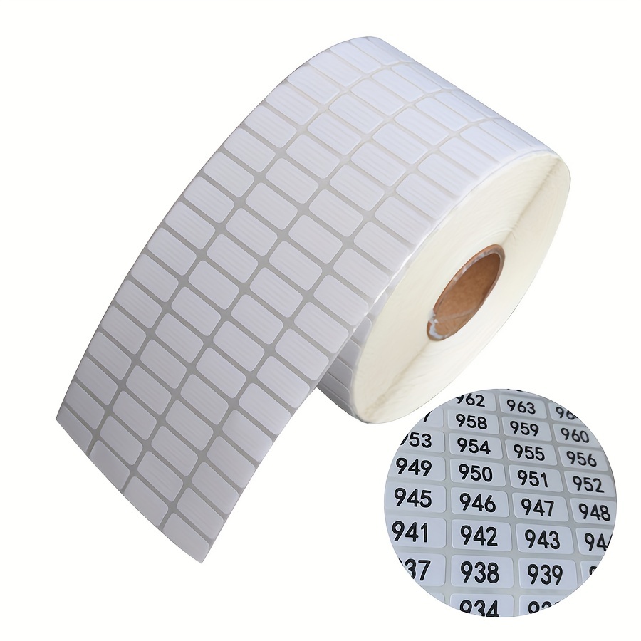 

280/500/1000pcs White Stickers Labels For Apply To Diamond Painting Storage Boxes Diamond Painting Number Sticker Diamond Painting Square Labels 1x2cm Distinguish Label Diamond Painting Color Chart