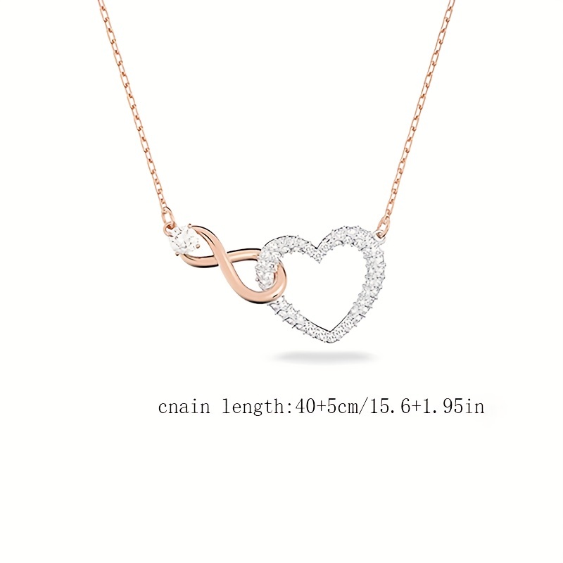 2pcs Heart Shape and Infinity Sign Jewelry Set