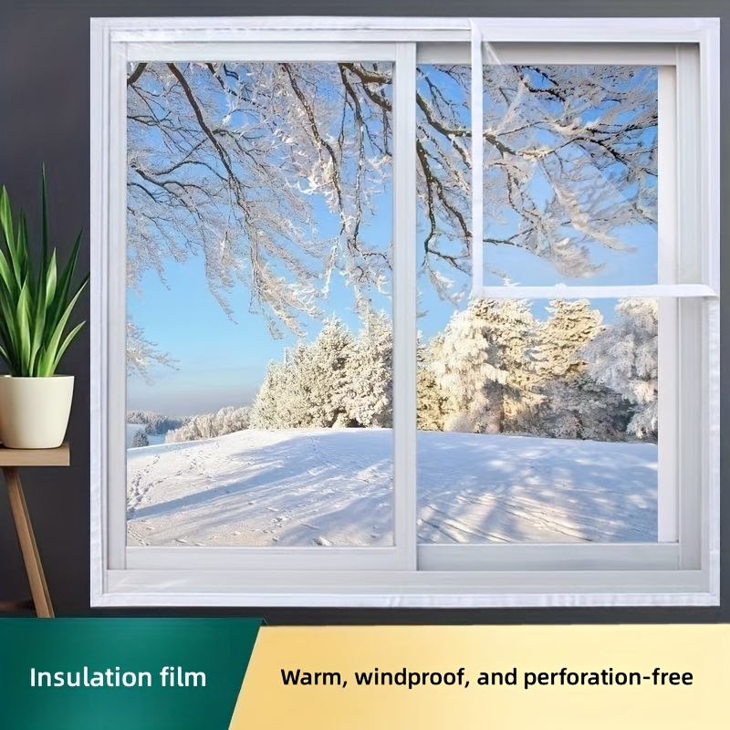  Winter-Fensterisolierung, winddichte Folie