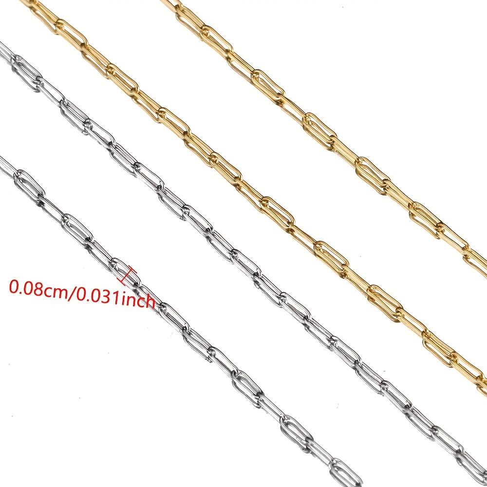 Stainless Steel Welding Chain High Quality Steel Color Flat - Temu